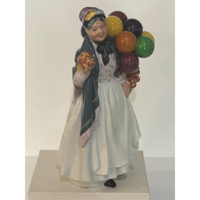 Royal Doulton Mid 20th Century Royal Doulton “Biddy Penny Farthing” Balloon Seller Figurine For Sale - Image 4 of 10
