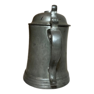 Antique 1901 Handmade Pewter Lidded Ye Sherwode Club Presentation Beer Stein Mug
