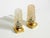 Brass Bedside Lamps with Gold Bubble Glass Shades, 1960s, Set of 2 For Sale - Image 4 of 18