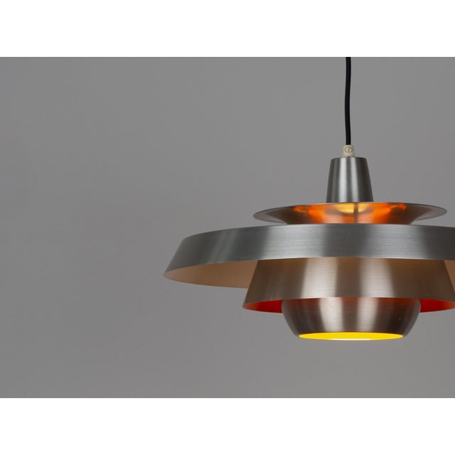 Vintage Aluminum Pendant Lamp by David Mogensen for Superlight, 1980s For Sale - Image 3 of 15