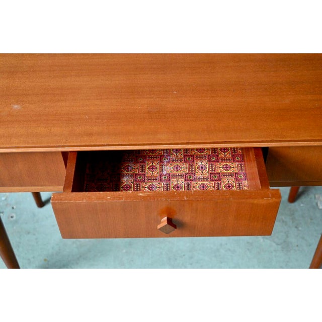 Scandinavian Modern Desk or Console with Drawers, 1960s For Sale - Image 10 of 17