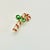 1970s 1970s Vintage Boho Chic Americana Candy Cane Christmas Brooch, Beatrix Jewelry. For Sale - Image 5 of 6