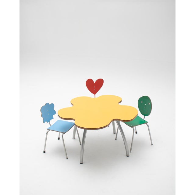Children's Table and Chairs by Agatha Ruiz De La Prada for Amat-3, Spain, 1990s, Set of 4 For Sale - Image 11 of 11