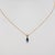 London Blue Topaz Solitaire Pendant in Solid 14k Gold - Pear, 6x4mm For Sale - Image 4 of 7