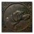 Vintage Iron Plaque of a Hunting Dog For Sale