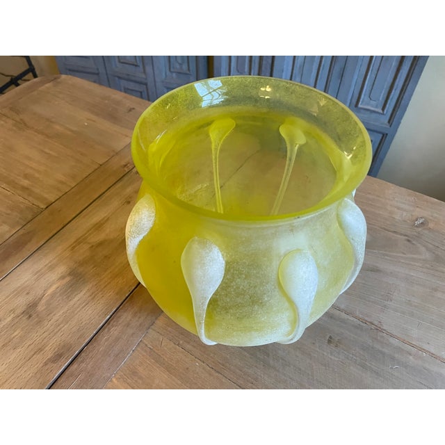 Vintage Scavo Murano Glass Vase, 1970s For Sale - Image 3 of 10