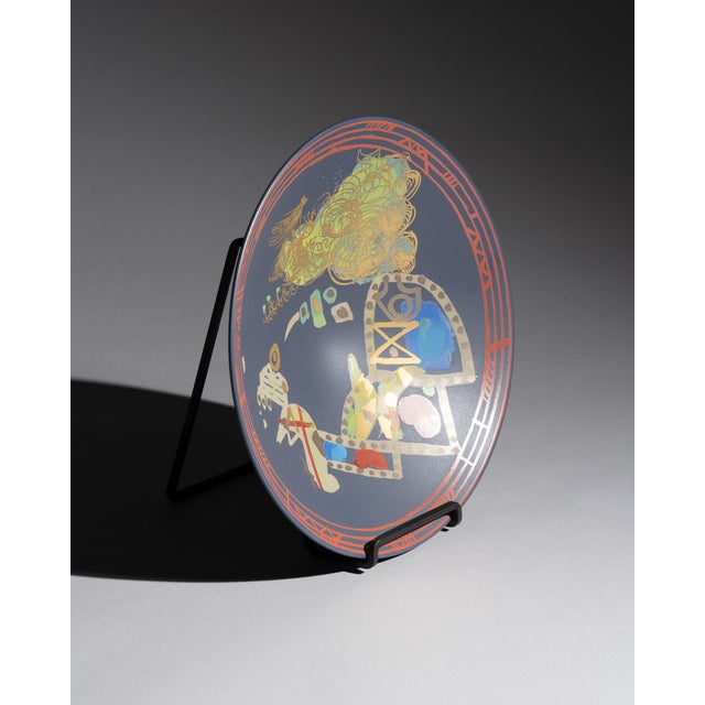 Matte porcelain wall plate or shallow bowl from Gilbert Portanier’s “Liguria” series for Rosenthal Studio-Line, produced...