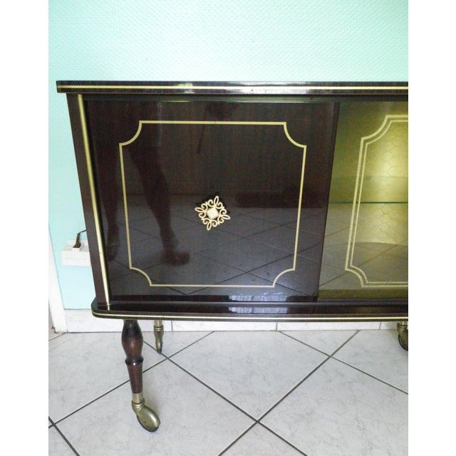 Illuminated Bar Cabinet in Lacquered Wood, 1960s For Sale - Image 14 of 18