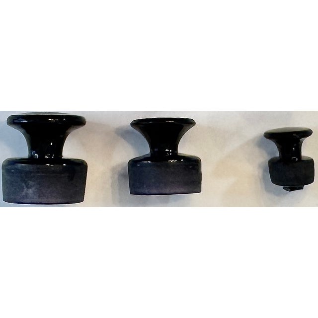 Mid-Century Italian Amethyst Apothecary Bottles – Set of 3 For Sale In New York - Image 6 of 10