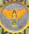 Postmodern Mark Sabin Signed Folk Art Angel Hand-Painted Ceramic Plate For Sale - Image 3 of 6