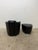 Animal Skin Enzo Luca Art Deco Revival Leather Lounge Chairs and Footrests, 1990s - A Pair For Sale - Image 7 of 18