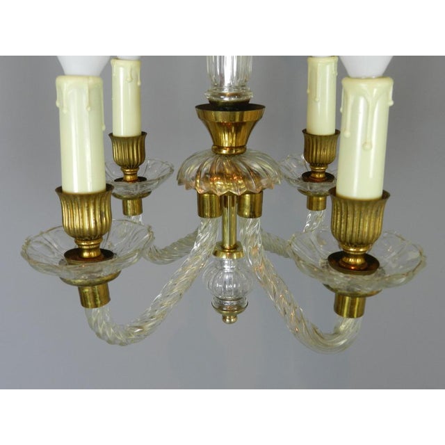 Murano Glass Chandelier, 1950s For Sale - Image 7 of 11