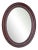 Late 19th Century Oval Mirror in a Mahogany Frame, Northern Europe For Sale