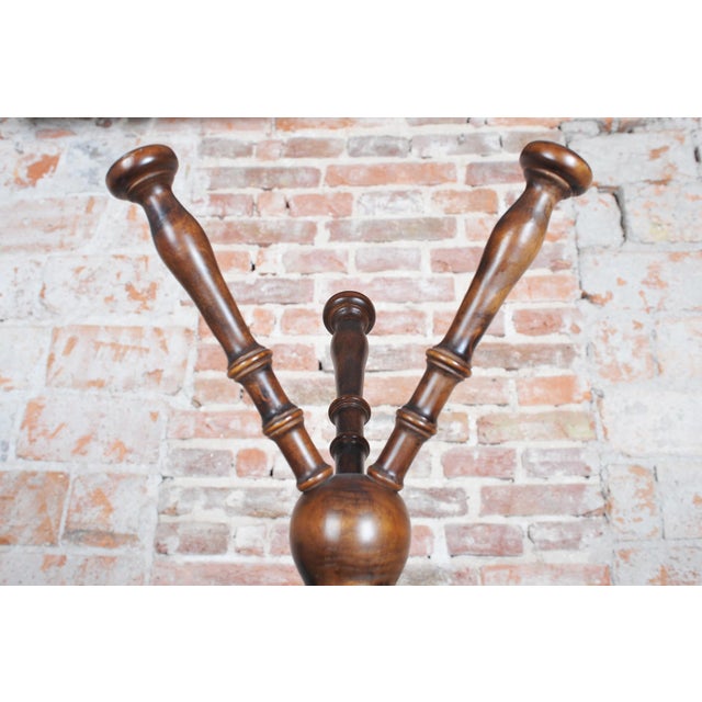 Czech Biedermeier Coat Hanger in Beech, 1890s For Sale - Image 3 of 10