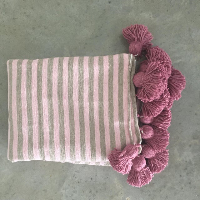 Custom-made tassel throw, this beautiful (and cool) blanket makes a fun and functional addition to your bedroom, living...