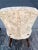 1970s White Muslin Arm & Side Dining Chairs - Set of 6 For Sale - Image 10 of 13