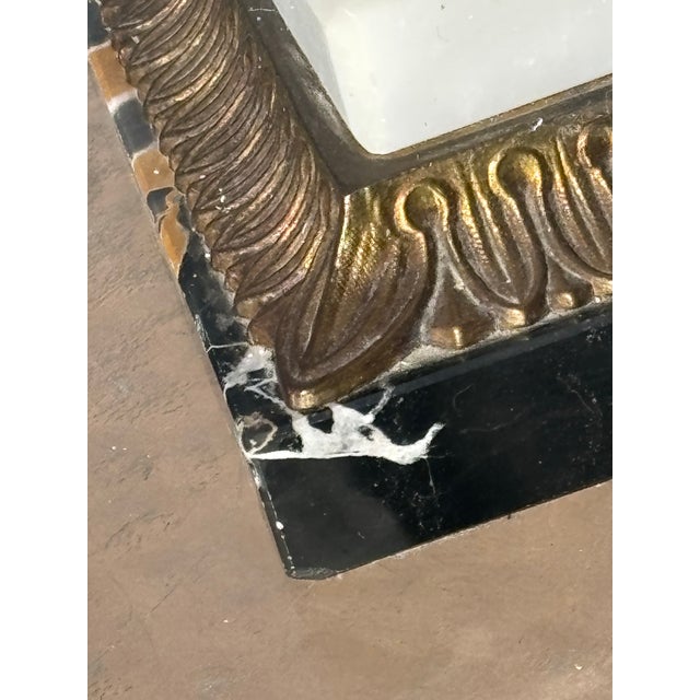 Fine Art Lamps 1920s Black and White Marble Lamp in the Neoclassical Style With Original Shade For Sale - Image 4 of 8
