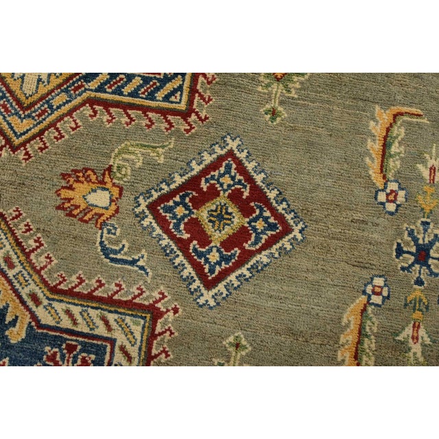 Kazak Rug 10′ X 16’3” Gray Wool Traditional Hand-Knotted Oriental Carpet For Sale - Image 4 of 15