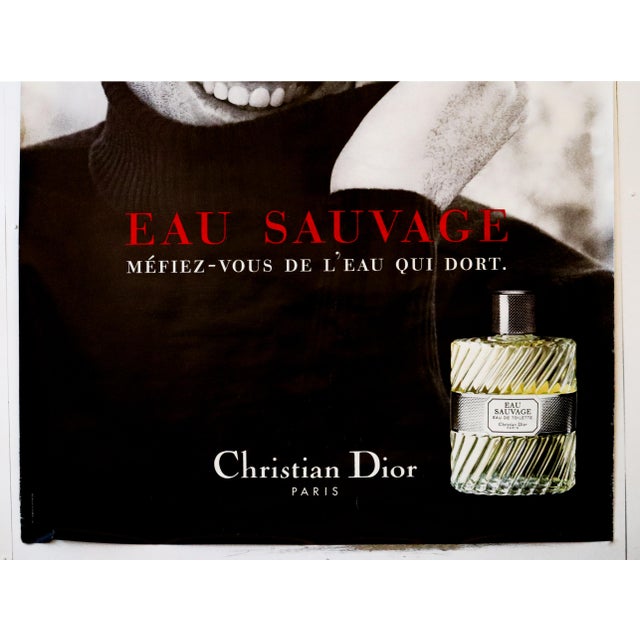 Illustration 1999 French Fragrance Advertisement, Dior Perfume - Paris Bus Shelter Ad - (Zinedine) Zidane For Sale - Image 3 of 3