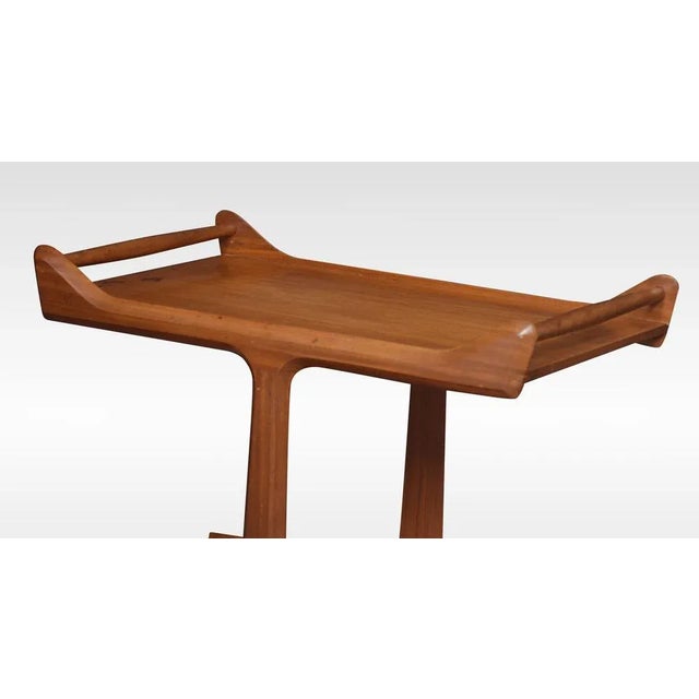 Vintage Walnut Trolley, 1930s For Sale - Image 4 of 8