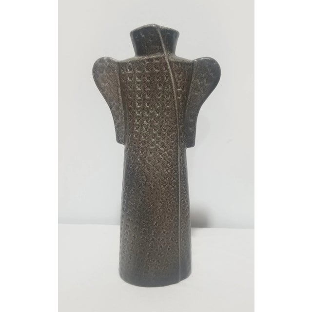 Brown Lisa Larson for Gustavberg Dress Shaped Vase For Sale - Image 8 of 8