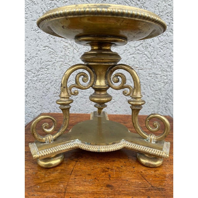 Pair Regency Style Brass Compotes or Stands, Circa 1900 For Sale - Image 10 of 12
