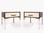 Mid-Century Modern Astor Nightstands in Contrasting Ebony & Ivory by Montage - Pair For Sale - Image 3 of 11
