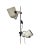 Modern Italian Modern White Enameled Double Spot Floor Lamp, 1970 For Sale - Image 3 of 8