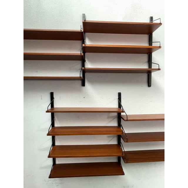 Hanging and Modular Bookcase by Fraber, 1960s For Sale - Image 11 of 18