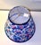 Brunschwig & Fils Floral Fabric Lampshades With Navy Velvet Trim, Styled After Brunschwig & Fils, a Pair (New) For Sale - Image 4 of 8