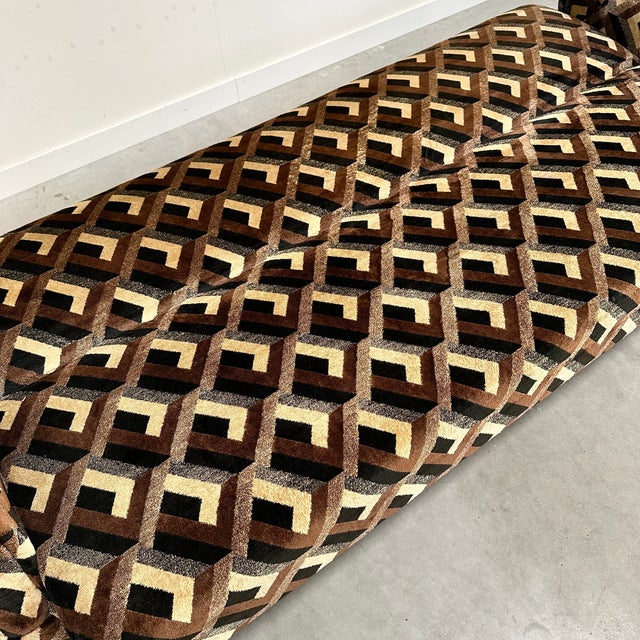 Vintage Daybed with Geometric Patterns, 1970s For Sale - Image 12 of 14