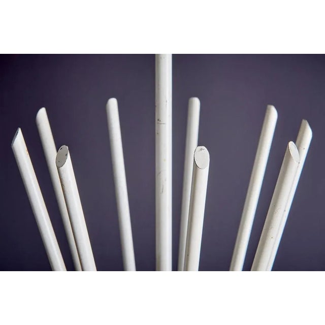 Vintage Nine-Arm Chandelier in the style of Jean Royère, 1950s For Sale - Image 13 of 16