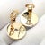 Metal Bulgari 18k Yellow + White Gold Diamond Disc Earrings For Sale - Image 7 of 9