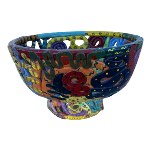 Post Modern Glazed Ceramic Bowl