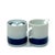 Mid-Century Modern Mid 20th Century Minimalist Blue & White Creamer & Sugar Bowl Set by Thomas Germany For Sale - Image 3 of 11