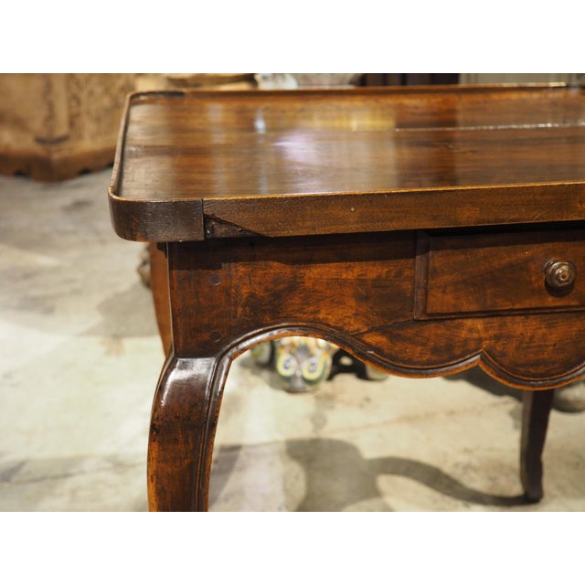 French Louis XV Walnut Wood Table a Jeux Game or Side Table, Circa 1750 For Sale - Image 14 of 18