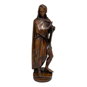 Auguste-Joseph Carrier "Raphael" Patinated Bronze