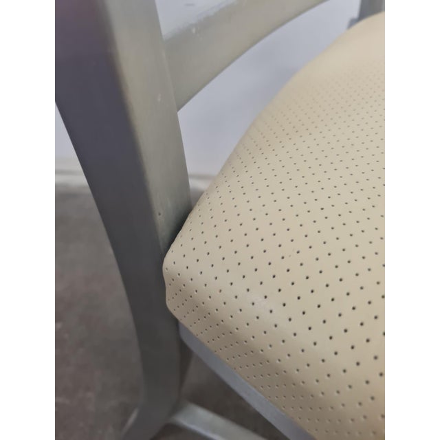 Beige Aluminium Chair by Shaw Walker, USA, 1950s For Sale - Image 8 of 9