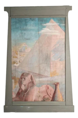 Theater Scenery Paintings with Historical Egyptian Motifs, Paris, 1990s, Set of 4