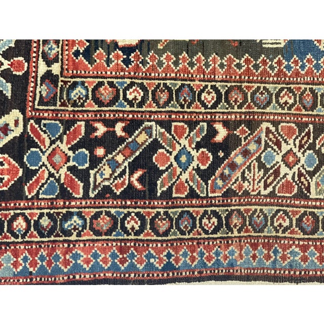 Asian Antique Antique Caucasian Kuba Rug 3’10" X 6’3” For Sale - Image 3 of 7