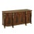 Rubbed Mahogany Finished Buffet with Carved Gold Gilded Accents