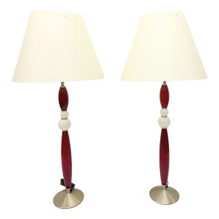 Large Italian Table Lamps by Antonangeli for Antonangeli Illuminazioni, 1980s, Set of 2 For Sale
