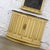 Mid to Late 20th Century Neoclassic Revival Blonde Oak Demilune Cabinet or Console and Mirror For Sale - Image 12 of 18