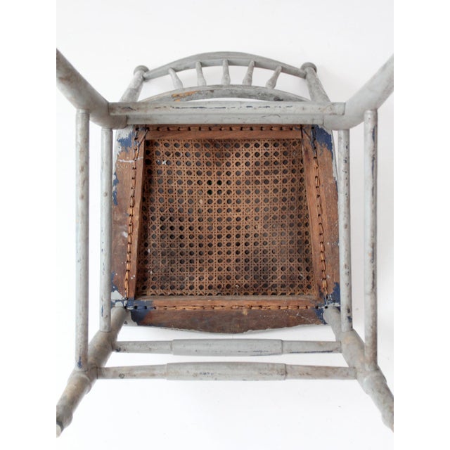 Antique Victorian Painted Spindle Back Chair For Sale - Image 16 of 16