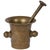 Metal Antique Handmade Bronze Mortar with Pestle, Set of 2 For Sale - Image 7 of 7
