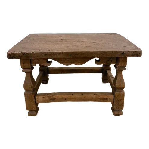 Mid-19th Century French Hand-Carved Monastery Stool For Sale