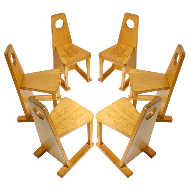 Vintage Swiss Children's Chairs from Horgenglarus, 1967, Set of 6 For Sale