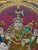 Antique Tanjore painting depicting Pradosha Moorthy Shiva with Parvati riding Nandi. South India. Mid 20th century,...