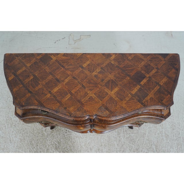 1980s Italian Bombe 3 Drawer Commode Chest For Sale - Image 5 of 12