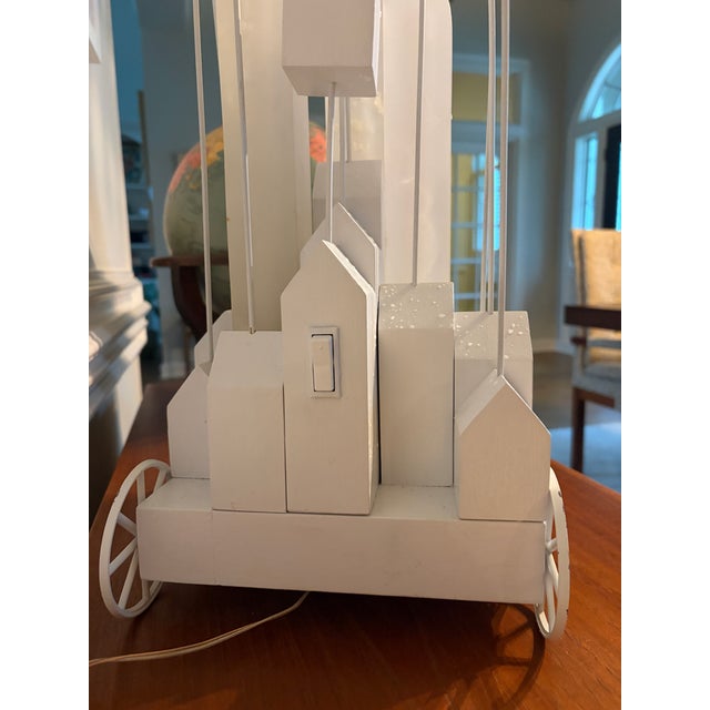 Wood Signed Joe Hemes "Flowering City" Architectural Light Sculpture, 2017, Unique Contemporary Artwork For Sale - Image 7 of 14